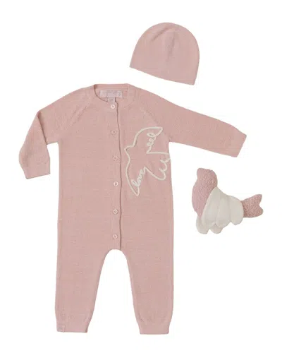 Barefoot Dreams Covered In Prayer Baby Love Set In Pink