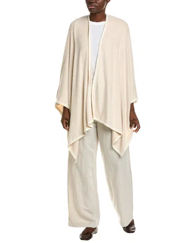 Barefoot Dreams Cozy Chic Light Bordered Wrap In White