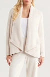 Barefoot Dreams Cozy Chic® Shawl Collar Rib Cardigan In White