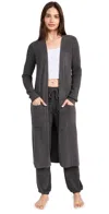 Barefoot Dreams Cozy Chic Ultra Lite Long Cardigan Carbon In Carbon