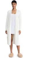 Barefoot Dreams Cozy Chic Ultra Lite Long Cardigan Pearl In White