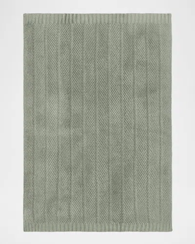 Barefoot Dreams Cozy Shine Herringbone Blanket In Green
