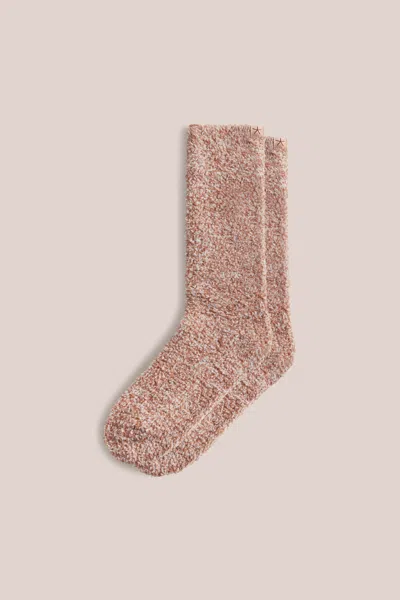 Barefoot Dreams Cozychic® 2 Pair Heathered Sock Set In Pink