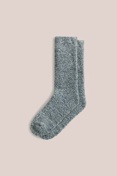 Barefoot Dreams Cozychic® 2 Pair Heathered Sock Set In Blue