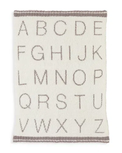 Barefoot Dreams Cozychic Abc Blanket - Baby In Cream/beach