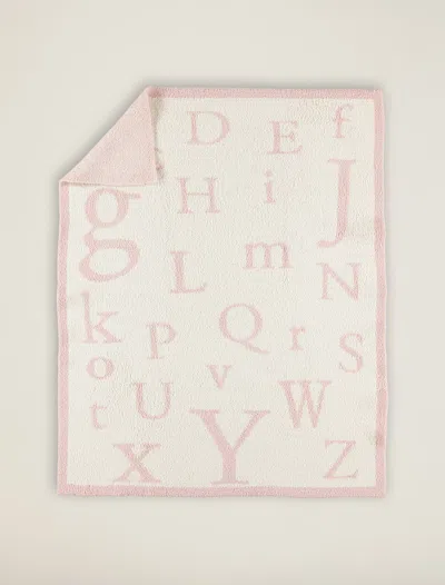 Barefoot Dreams Cozychic® Abc Blanket In Pink