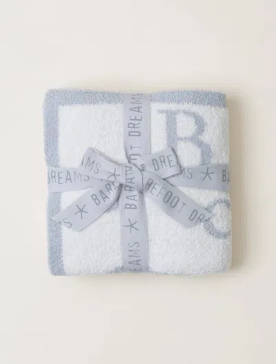 Barefoot Dreams Cozychic® Abc Blanket In Ocean / Cream