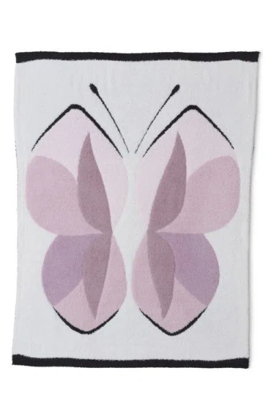 Barefoot Dreams Babies'  Cozychic® Abstract Butterfly Stroller Blanket In Petal Multi