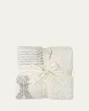 Barefoot Dreams Cozychic Waffle Throw In Cream-nickel