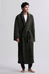 Barefoot Dreams Cozychic® Long Solid Robe In Dark Moss