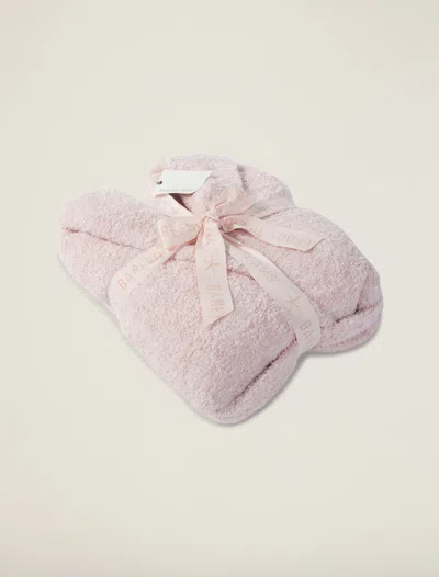 Barefoot Dreams Cozychic® Adult Robe In Heathered Dusty Rose / White