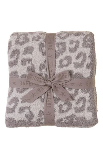 Barefoot Dreams Cozychic® Animal Print Throw Blanket In Beach Rock/silver