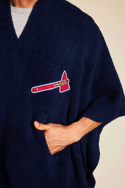 Barefoot Dreams Cozychic® Atlanta Braves™ 3 In 1 Poncho In Braves Multi