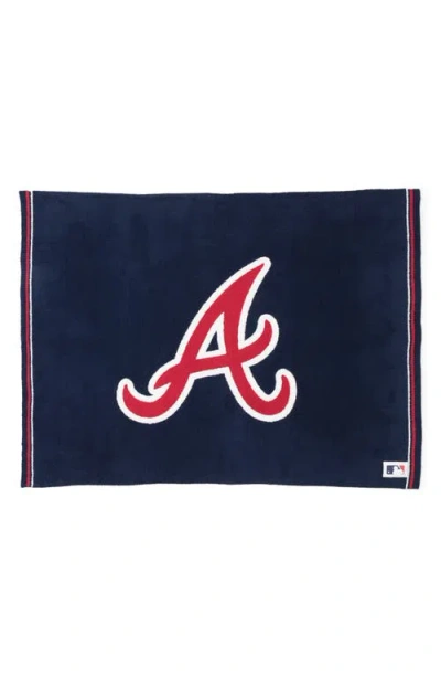 Barefoot Dreams Cozychic Atlanta Braves Throw Blanket In Braves Multi
