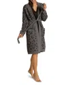 Barefoot Dreams Cozychic Barefoot In The Wild Robe In Graphite/carbon