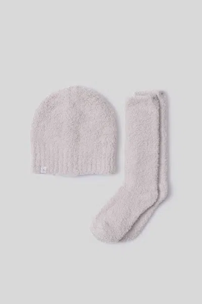 Barefoot Dreams Cozychic® Beanie And Sock Set In Stone
