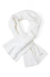 Barefoot Dreams Cozychic Diamond Weave Blanket Scarf In White