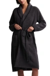 Barefoot Dreams Cozychic® Blanket Stitch Robe In Black