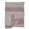 Barefoot Dreams Cozychic Block Blanket In Stone