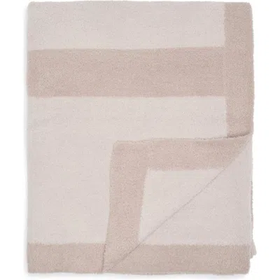 Barefoot Dreams ® Cozychic® Block Stripe Throw Blanket In Sandstone