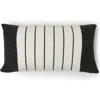 Barefoot Dreams Cozychic® Border Stripe Pillow In Cream/carbon