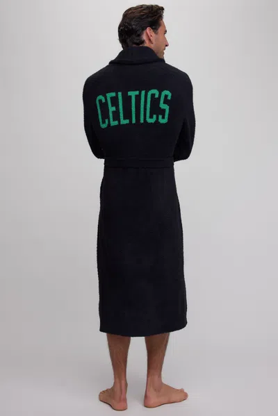 Barefoot Dreams Cozychic® Boston Celtics™ Unisex Robe In Black Multi