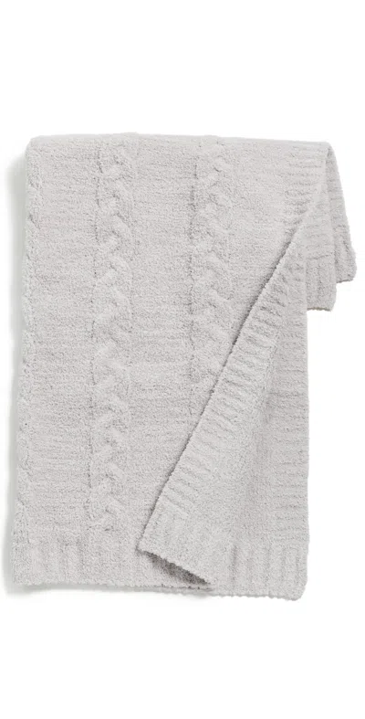 Barefoot Dreams Cozychic Braided Cable Receiving Blanket Almond/sandstone In Neutral
