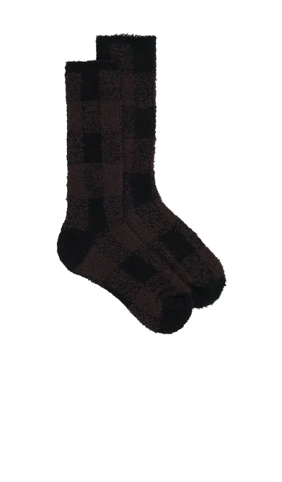 Barefoot Dreams Cozychic Buffalo Plaid Socks In Multi