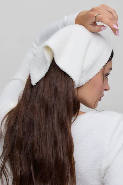 Barefoot Dreams Cozychic® Bunny Head Scarf In White