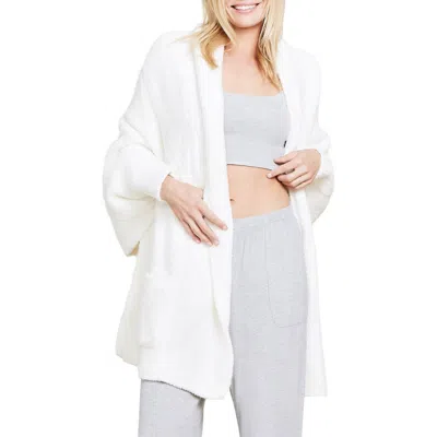 Barefoot Dreams Cozychic® Cable Knit Blanket Wrap In Pearl