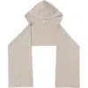 Barefoot Dreams ® Cozychic® Cable Stitch Hooded Scarf In Gray