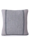 Barefoot Dreams Cozychic® Center Stripe Accent Pillow In Gray