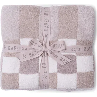Barefoot Dreams Cozychic Checkerboard Throw Blanket In Pink