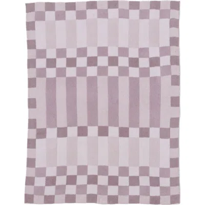 Barefoot Dreams ® Cozychic Checkerboard Throw Blanket In Purple