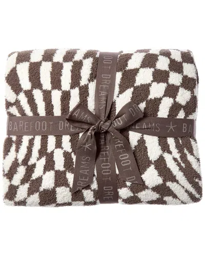 Barefoot Dreams Cozychic Checkered Blanket In Brown