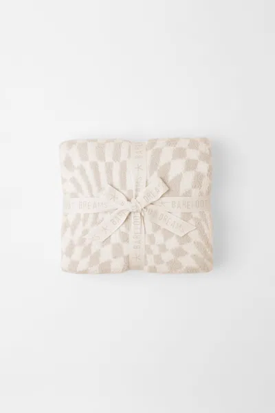 Barefoot Dreams Cozychic® Checkered Blanket In Neutral