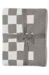 Barefoot Dreams Cozychic™ Checkered Cotton Blend Throw Blanket In Gray