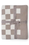 Barefoot Dreams Cozychic™ Checkered Cotton Blend Throw Blanket In Neutral