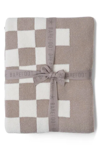 Barefoot Dreams Cozychic™ Checkered Cotton Blend Throw Blanket In Neutral