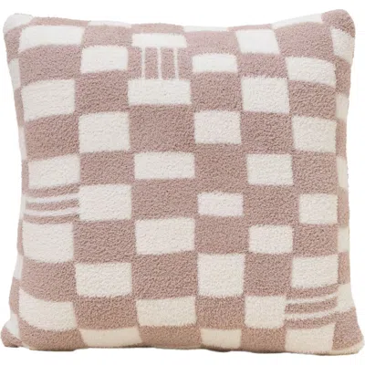 Barefoot Dreams Cozychic® Checks & Stripes Accent Pillow In Feather/cream