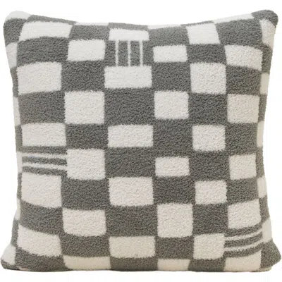 Barefoot Dreams Cozychic® Checks & Stripes Accent Pillow In Laurel Green/cream