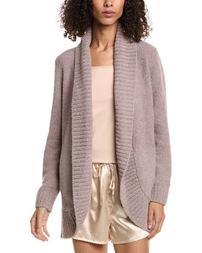 Barefoot Dreams Cozychic Chenille Cardi In Brown