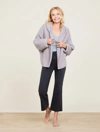 Barefoot Dreams Cozychic® Chevron Rib Cardigan In Gray