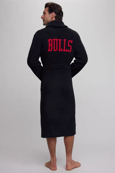 Barefoot Dreams Cozychic® Chicago Bulls™ Unisex Robe In Black Multi