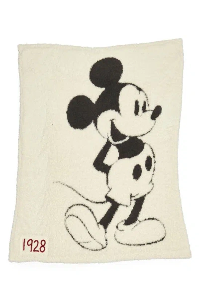 Barefoot Dreams Cozychic® Classic Disney® Baby Blanket In Cream/ Carbon Mickey