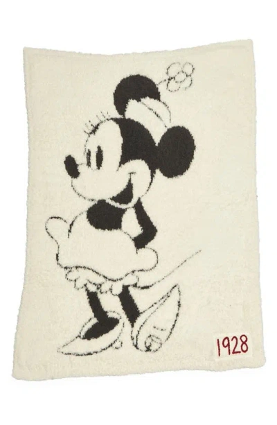 Barefoot Dreams Cozychic® Classic Disney® Baby Blanket In Cream/ Carbon Minnie
