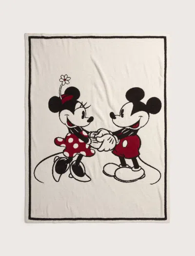 Barefoot Dreams Cozychic® Classic Disney Mickey & Minnie Mouse Blanket - 45" X 60" In Neutral