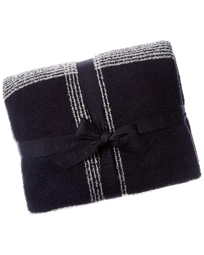 Barefoot Dreams Cozychic Classic Plaid Blanket In Black