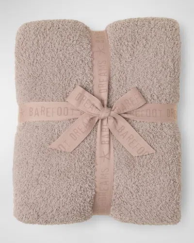 Barefoot Dreams Cozychic Color Block Throw In Taupe Multi