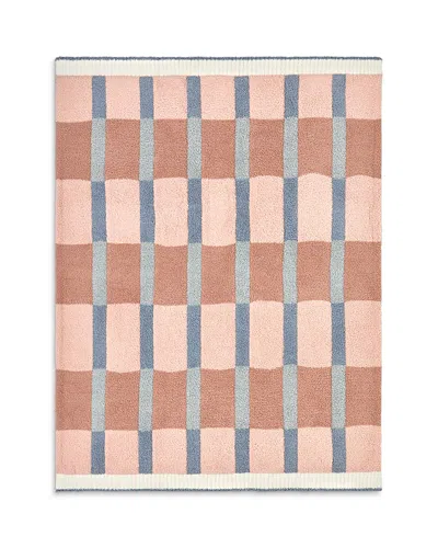 Barefoot Dreams Cozychic Colorful Check Stroller Blanket In Multi